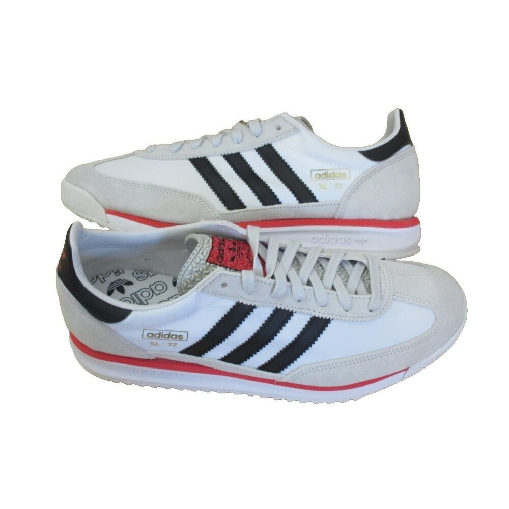 Adidas Men's SL 72 RS Sneakers Cloud White Core Black Grey Sizes NIB JS0746